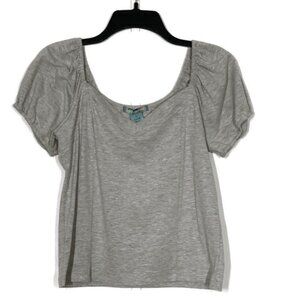 Good Luck Gem Puff Sleeve Crop Tee